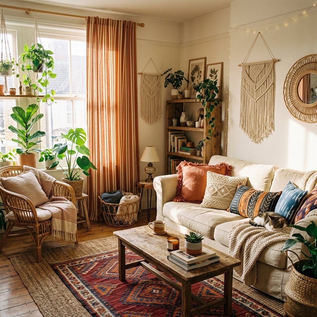 27 Curtains Living Room Ideas: Cozy, Bold & Beautiful Looks 2 Boho Living Room Ideas