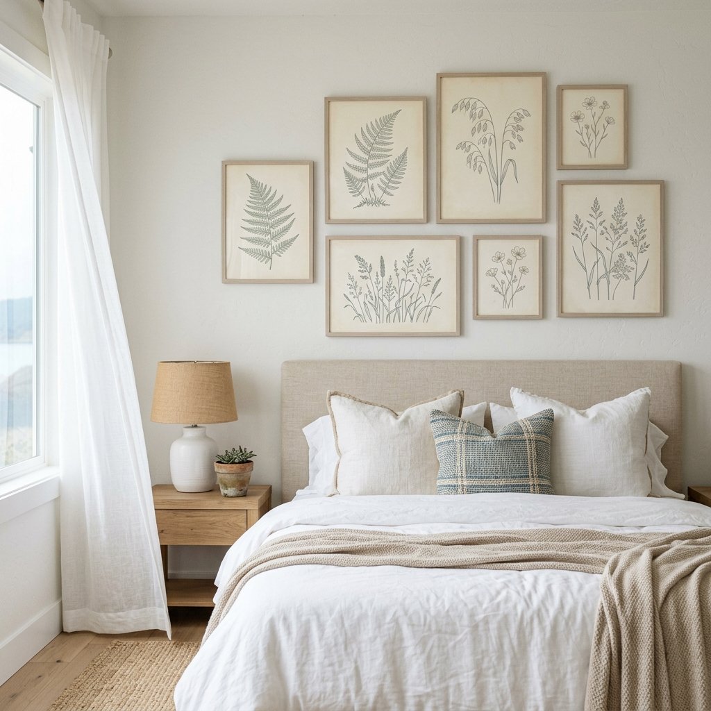 Botanical Print Wall Decor Idea