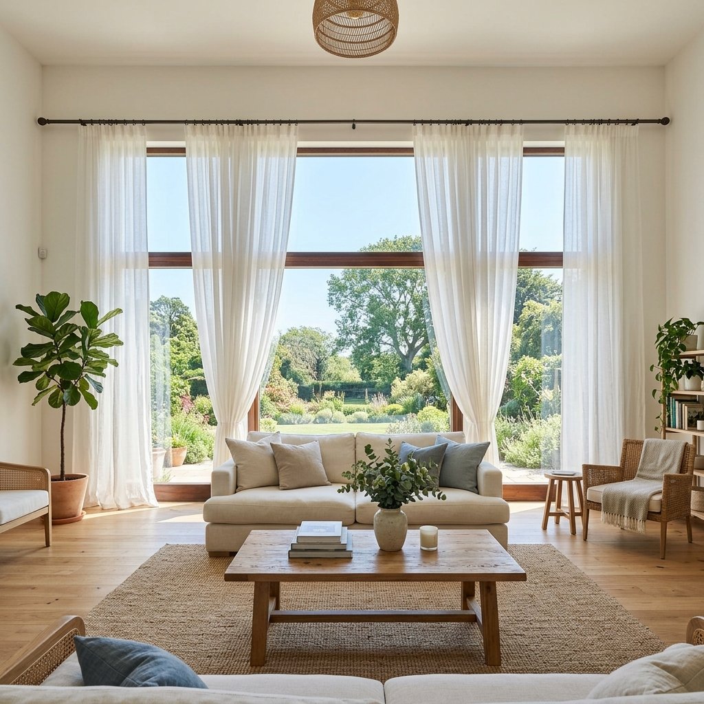 27 Curtains Living Room Ideas: Cozy, Bold & Beautiful Looks 24 Large Window Curtains Living Room Ideas