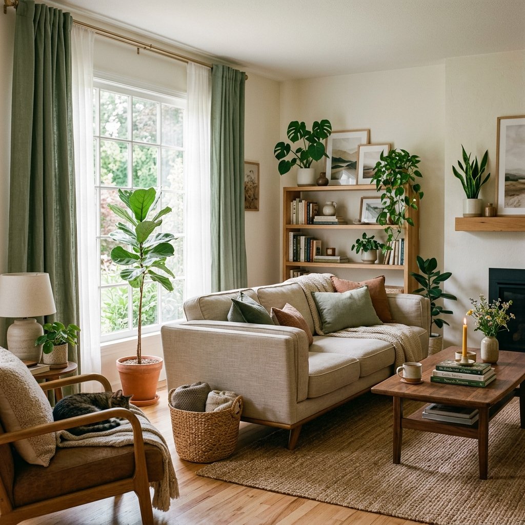 27 Curtains Living Room Ideas: Cozy, Bold & Beautiful Looks 20 Green Living Room Ideas