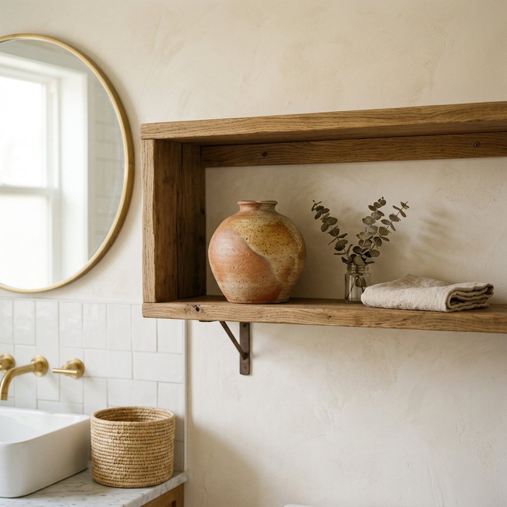 27 Wabi Sabi Bathroom Ideas That Feel Calm, Raw & Beautiful 23 Clay Bathroom Accent Ideas