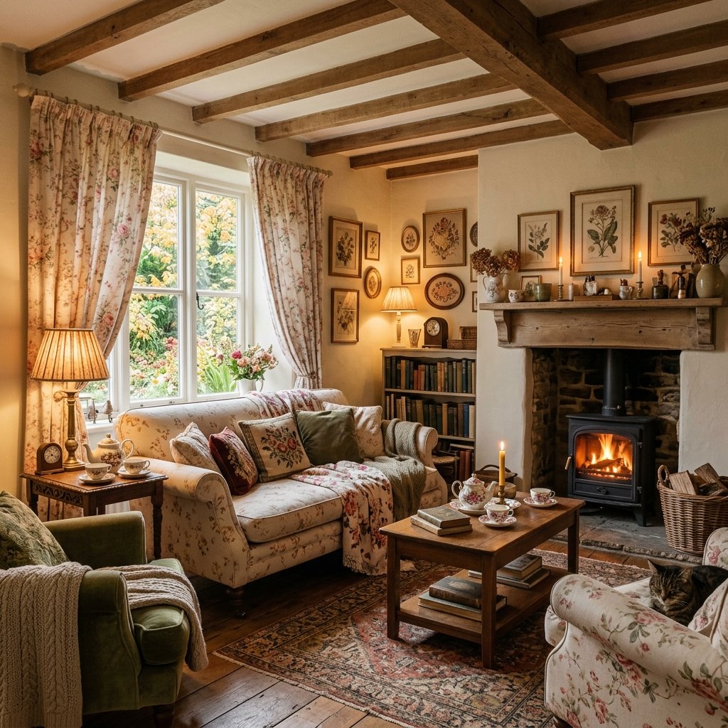 27 Curtains Living Room Ideas: Cozy, Bold & Beautiful Looks 14 Floral Living Room Ideas