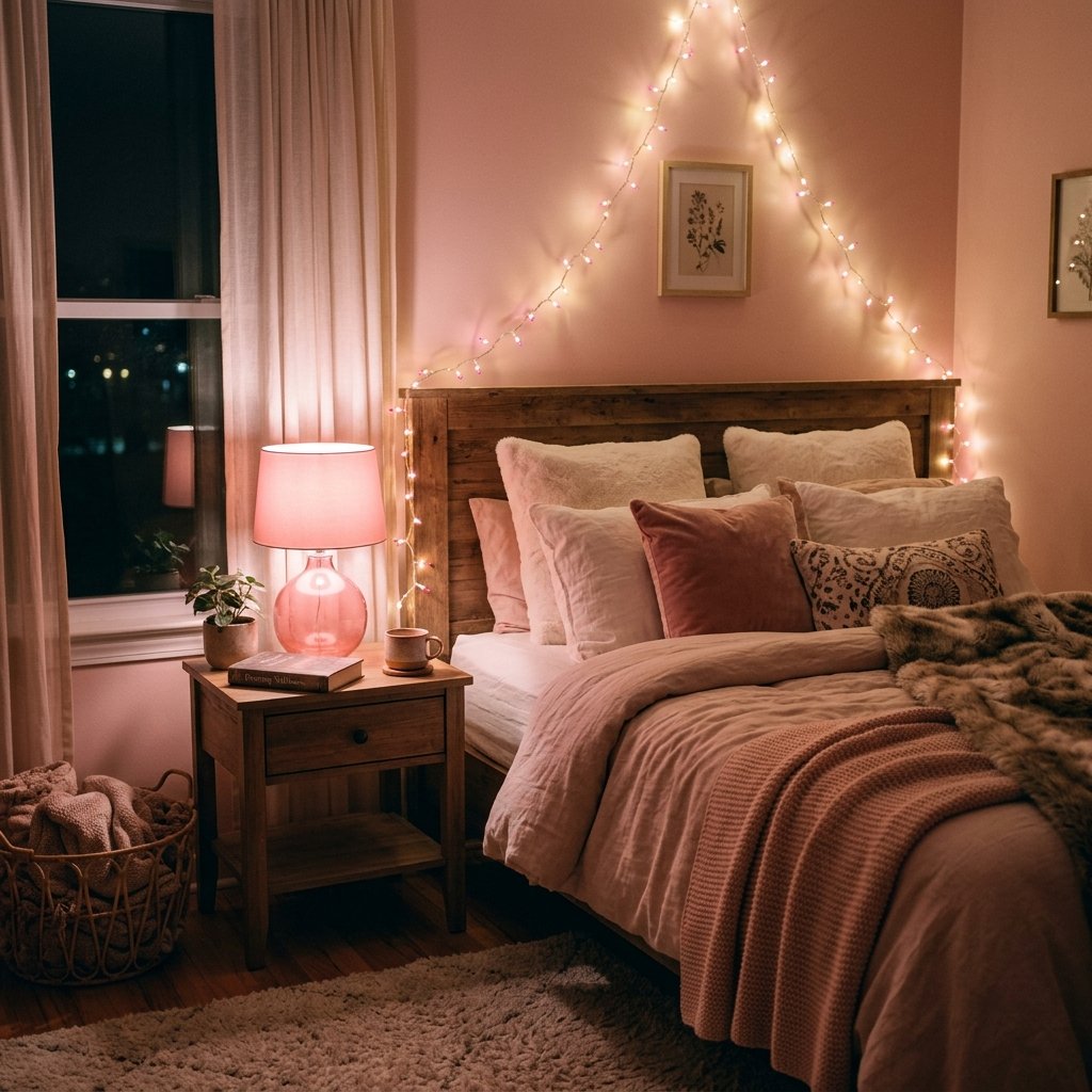 29 Pink Bedroom Ideas: Dreamy Looks for Every Style 28 Pink Lighting Bedroom Ideas