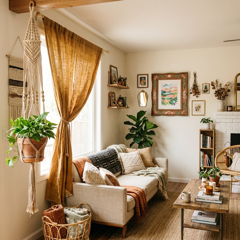 27 Dreamy Cozy Boho Living Room Ideas to Save & Try Today 10 DIY Boho Decor Ideas