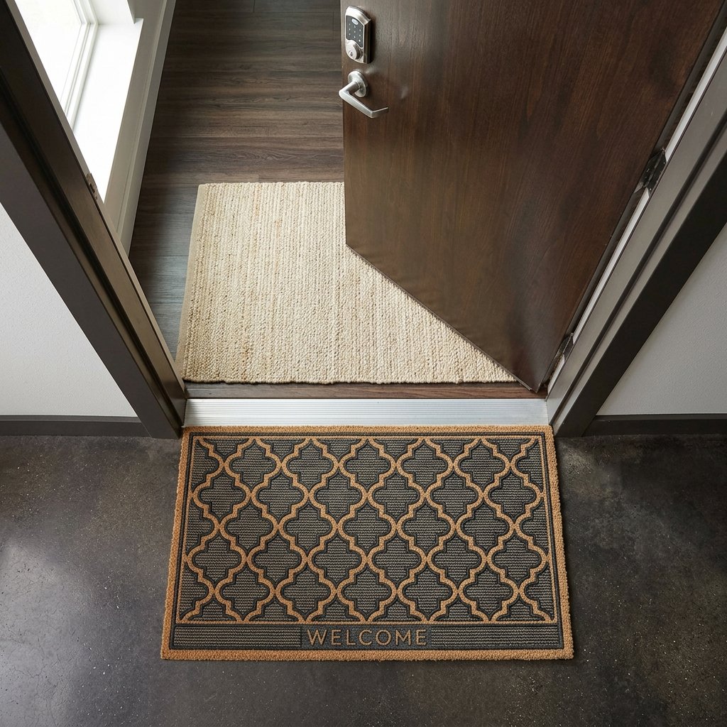 34 Flat Entrance Decor Ideas That Make Tiny Spaces Feel Huge 20 Doormat Pairing Ideas
