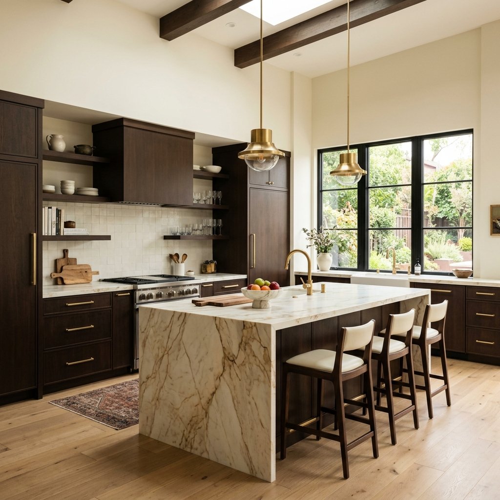 23 Modern Kitchen Color Combinations Ideas You'll Want to Pin Now 15 Espresso Brown and Ivory Kitchen Ideas