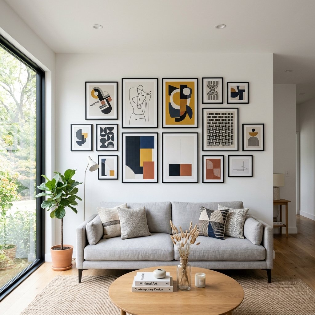 25 Dreamy Gallery Wall Decor Ideas to Save & Try Today 16 Modern Gallery Wall Ideas