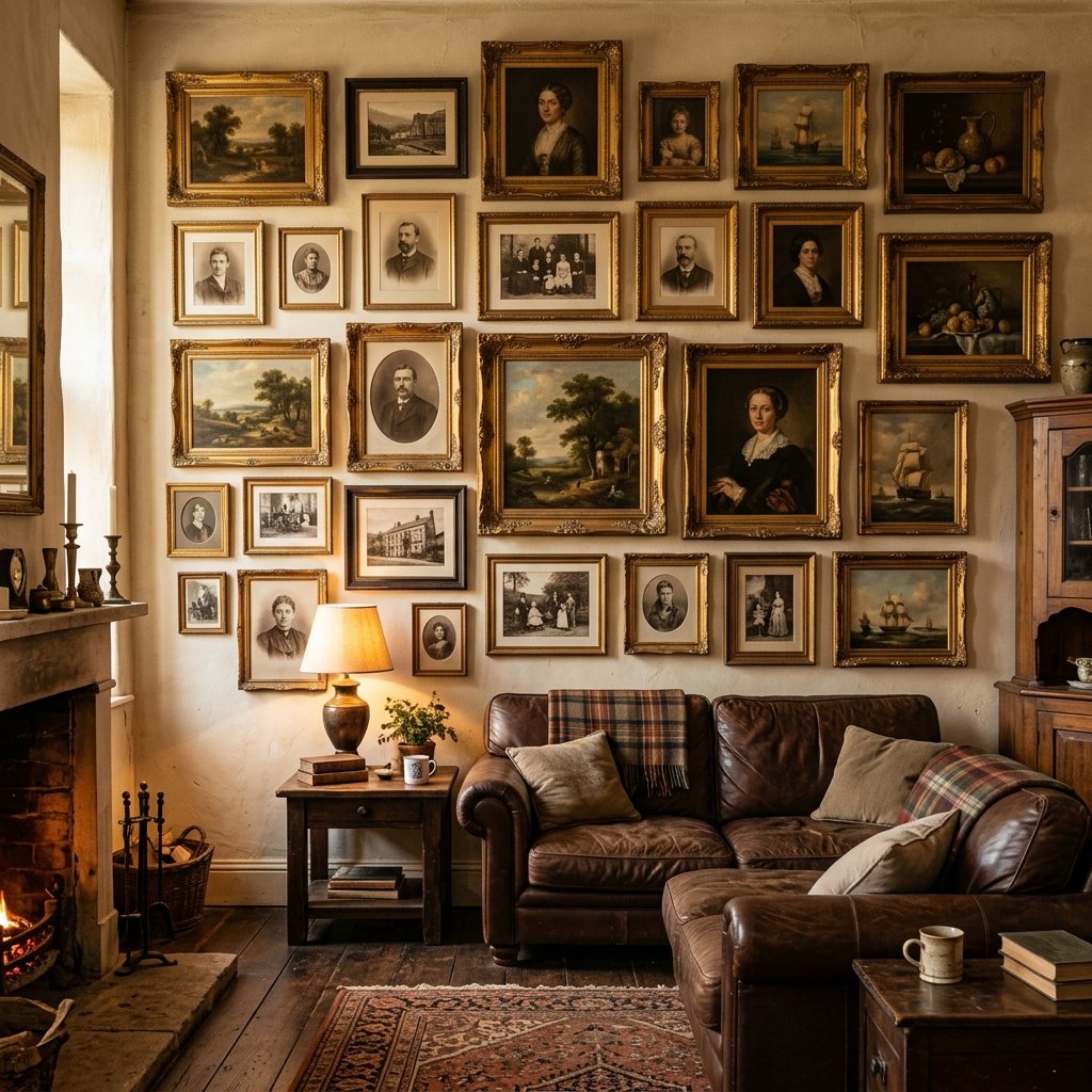 25 Dreamy Gallery Wall Decor Ideas to Save & Try Today 15 Vintage Gallery Wall Decor Ideas