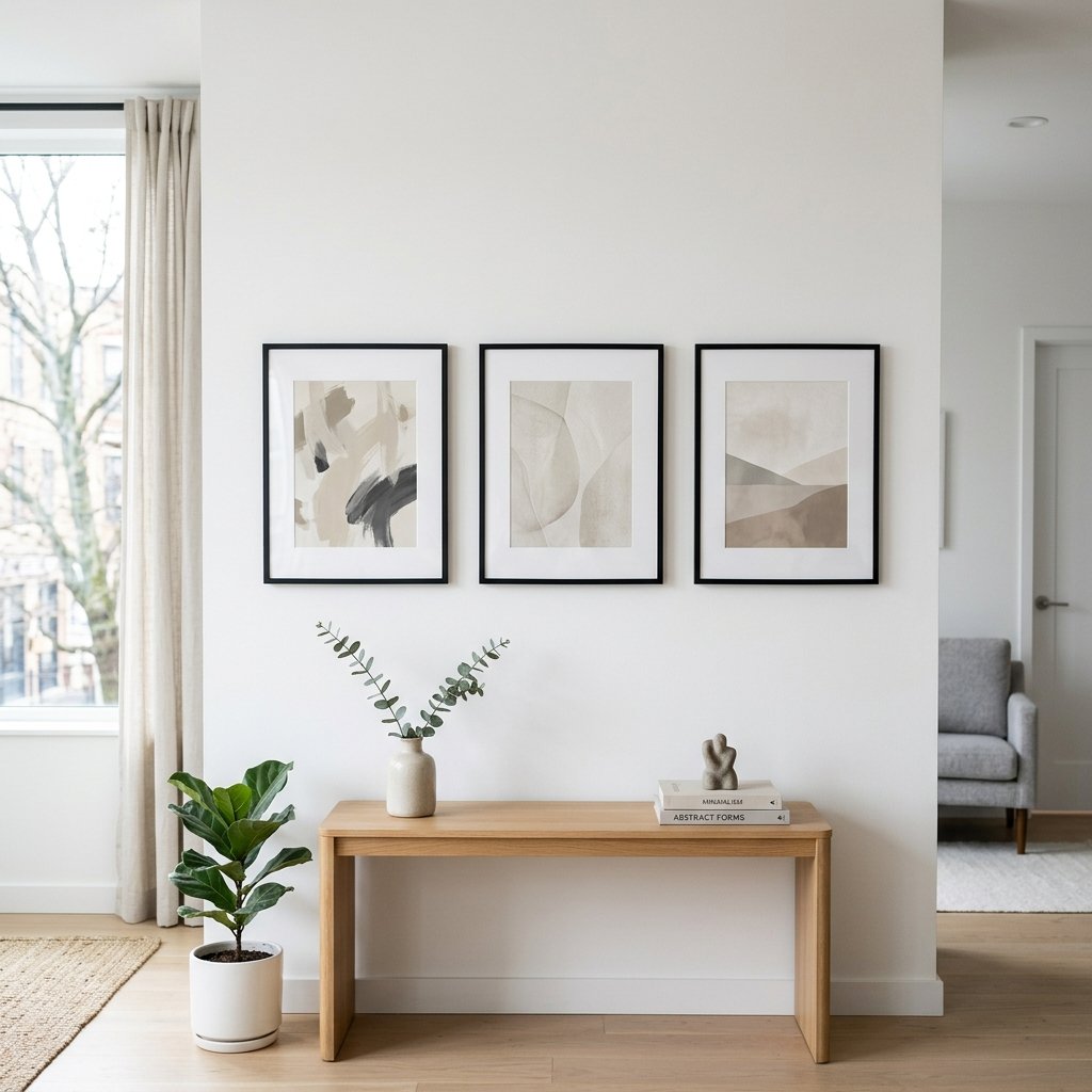 25 Dreamy Gallery Wall Decor Ideas to Save & Try Today 3 Minimalist Gallery Wall Ideas