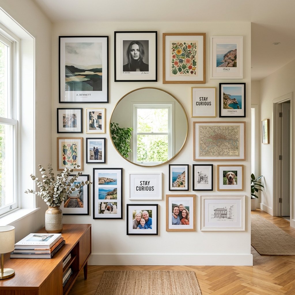 25 Dreamy Gallery Wall Decor Ideas to Save & Try Today 18 Gallery Wall Mirror Ideas