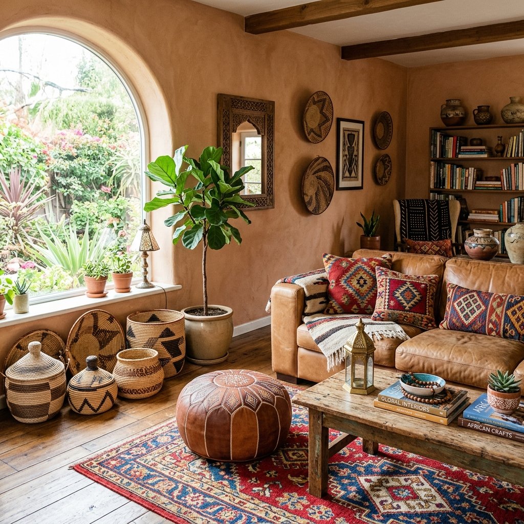 27 Dreamy Cozy Boho Living Room Ideas to Save & Try Today 16 Global-Inspired Decor Ideas