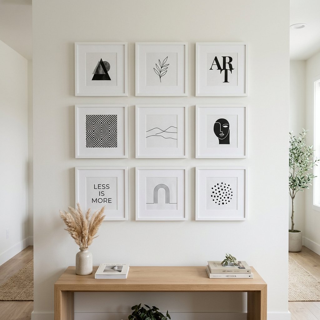 25 Dreamy Gallery Wall Decor Ideas to Save & Try Today 17 Gallery Wall Grid Ideas