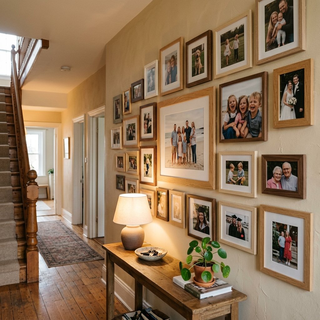 25 Dreamy Gallery Wall Decor Ideas to Save & Try Today 6 Family Photo Wall Ideas