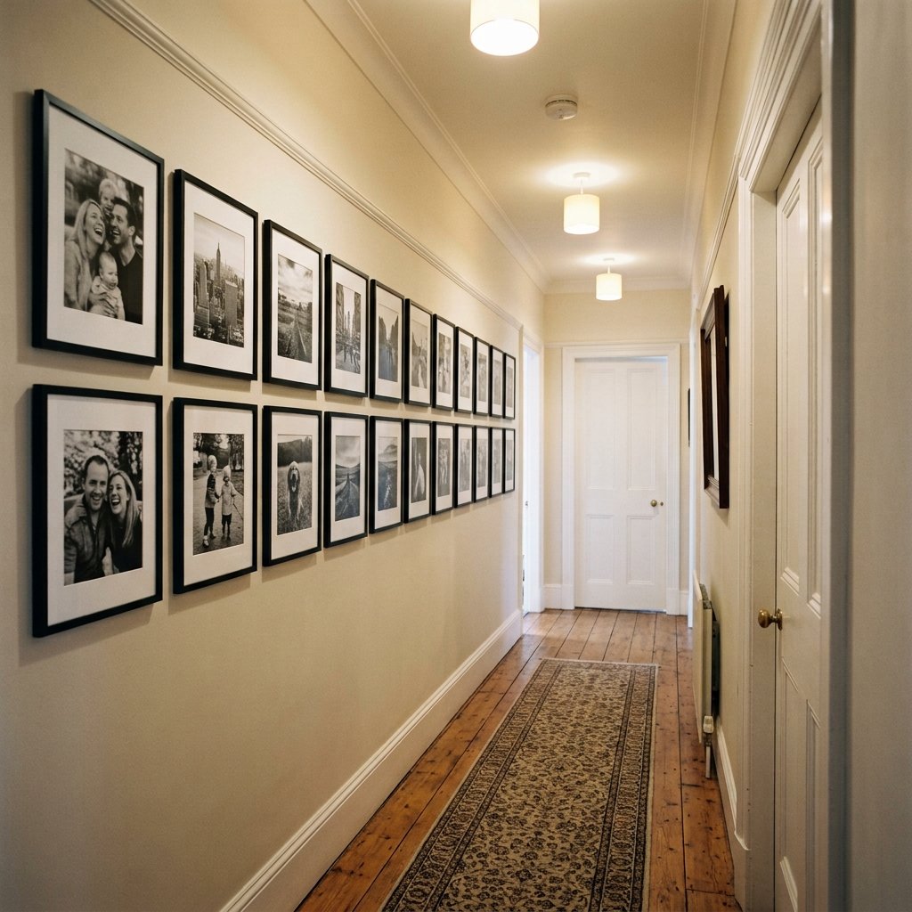 25 Dreamy Gallery Wall Decor Ideas to Save & Try Today 10 Hallway Gallery Wall Ideas
