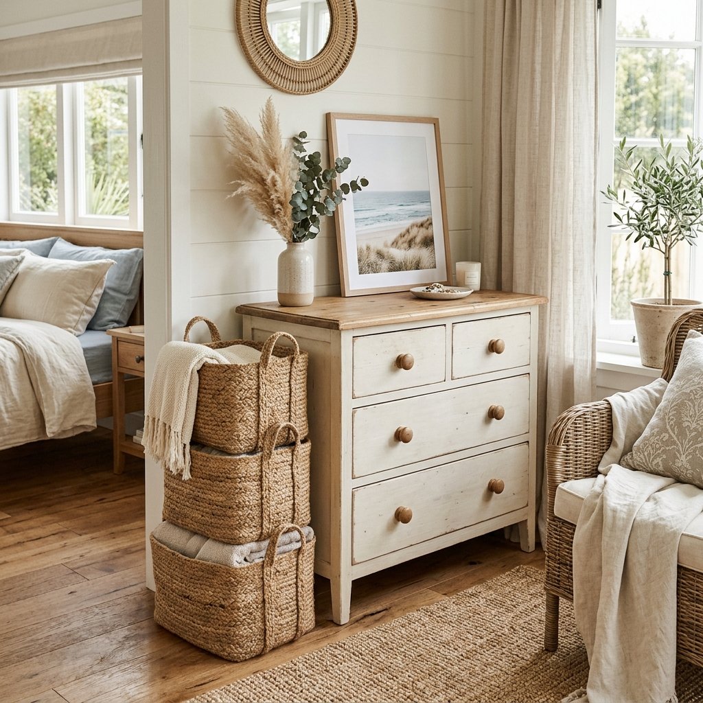 Jute Basket Storage Idea