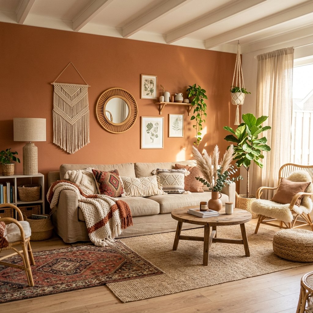 27 Dreamy Cozy Boho Living Room Ideas to Save & Try Today 25 Boho Living Room Wall Color Ideas
