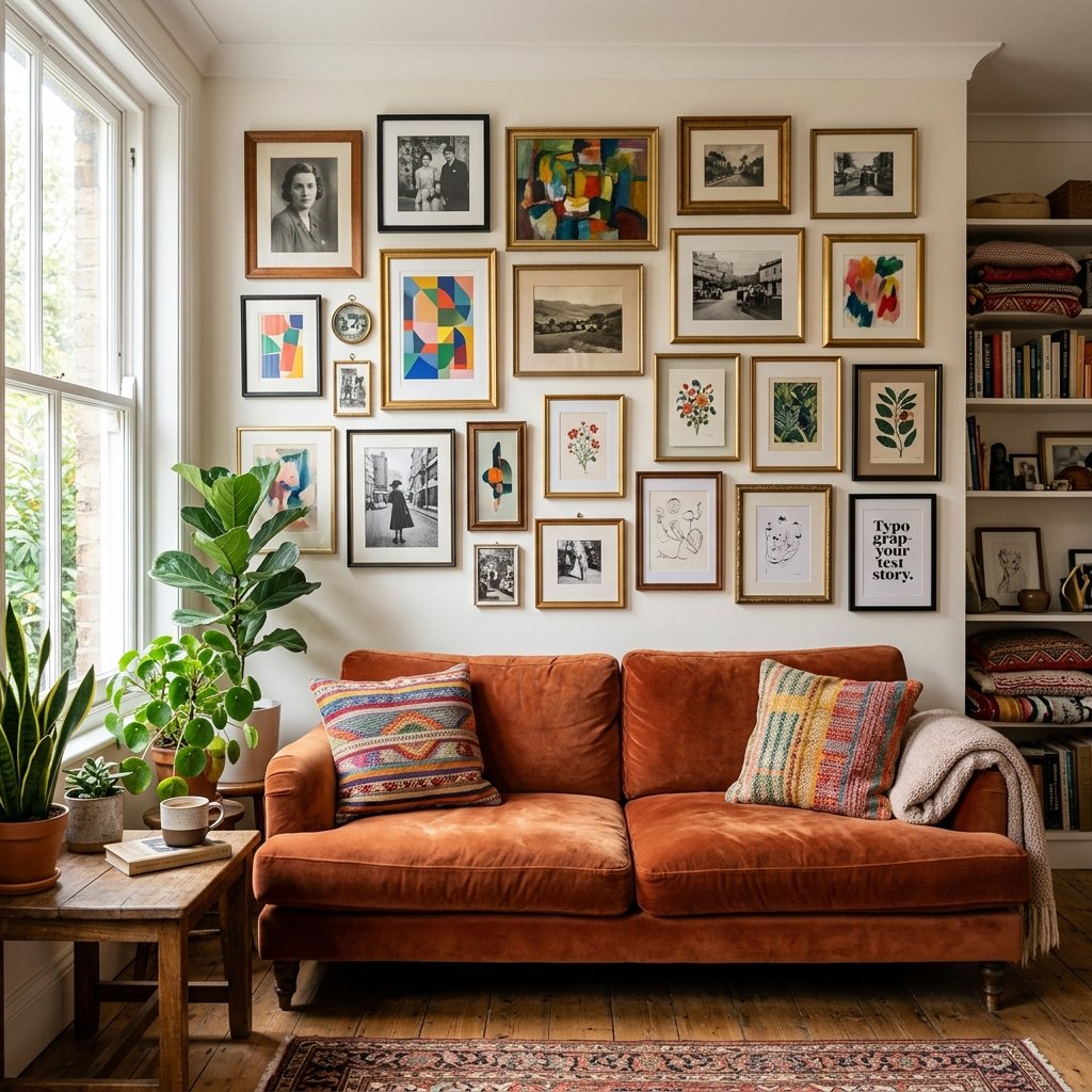 25 Dreamy Gallery Wall Decor Ideas to Save & Try Today 2 Eclectic Gallery Wall Ideas