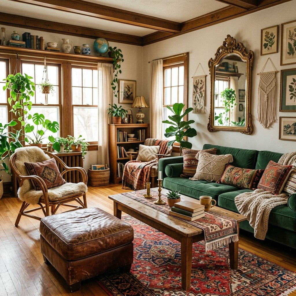 27 Dreamy Cozy Boho Living Room Ideas to Save & Try Today 6 Vintage Boho Decor Ideas