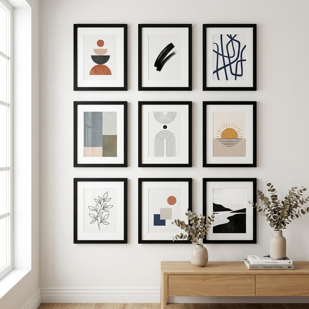 25 Dreamy Gallery Wall Decor Ideas to Save & Try Today 13 Symmetrical Gallery Wall Decor Ideas
