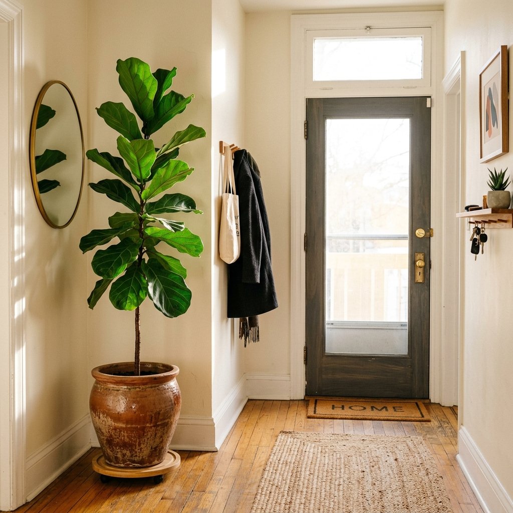 34 Flat Entrance Decor Ideas That Make Tiny Spaces Feel Huge 18 Greenery and Plant Styling Ideas