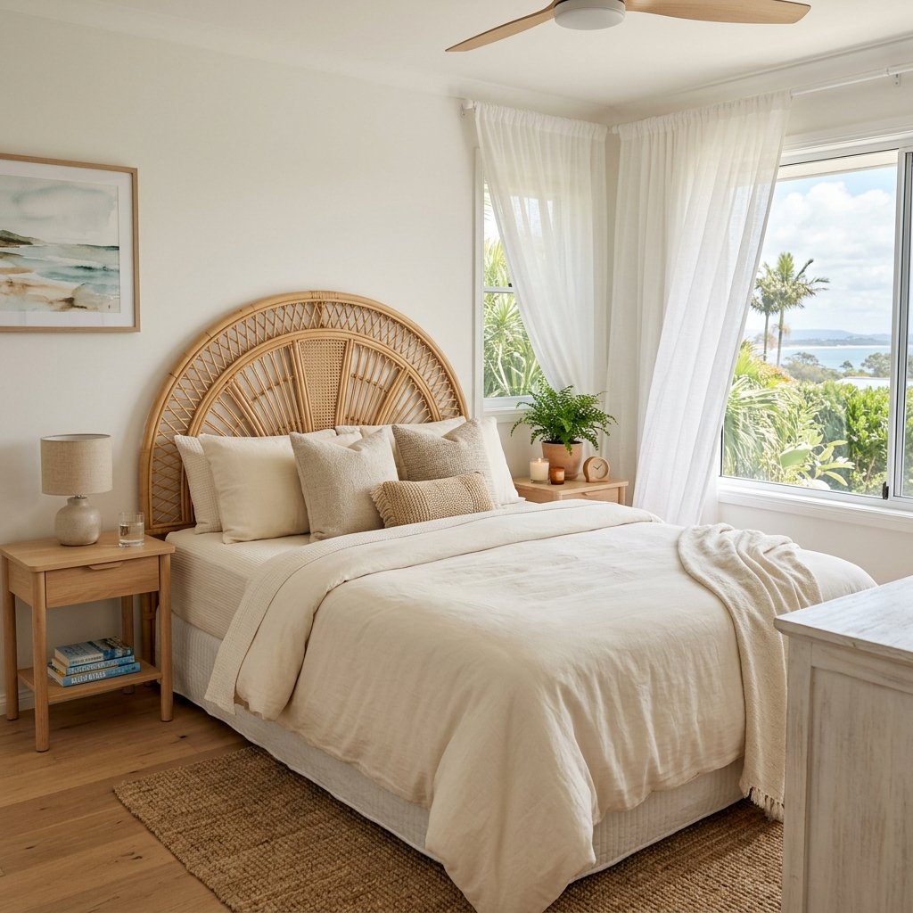 Rattan Headboard Idea