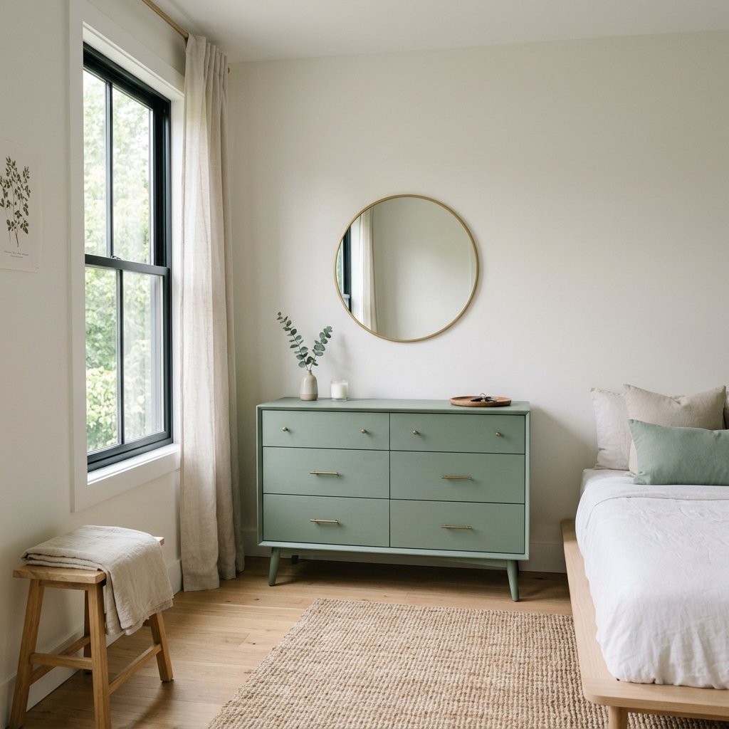 33 Sage Green Bedroom Ideas You'll Want to Pin Now 33 Sage Green Furniture Piece Idea