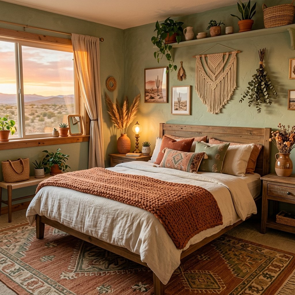33 Sage Green Bedroom Ideas You'll Want to Pin Now 4 Sage Green and Terracotta Bedroom Idea