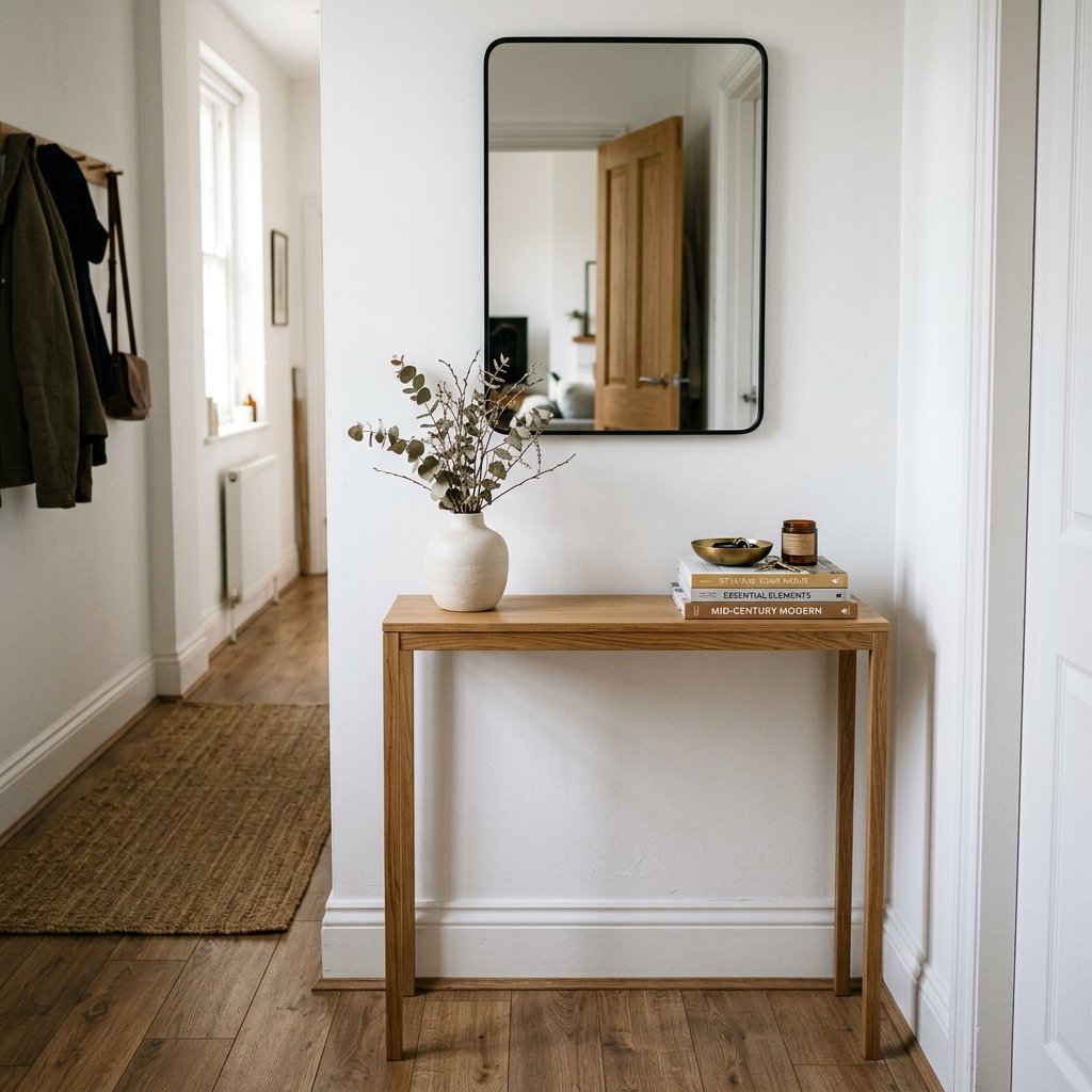 34 Flat Entrance Decor Ideas That Make Tiny Spaces Feel Huge 2 Narrow Console Table Styling Ideas