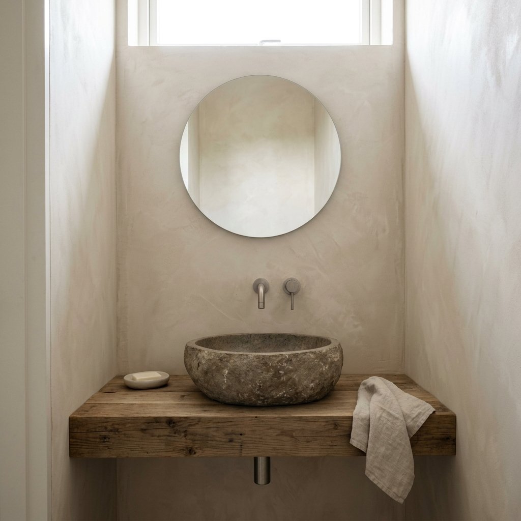 27 Wabi Sabi Bathroom Ideas That Feel Calm, Raw & Beautiful 28 Small Wabi Sabi Bathroom Ideas