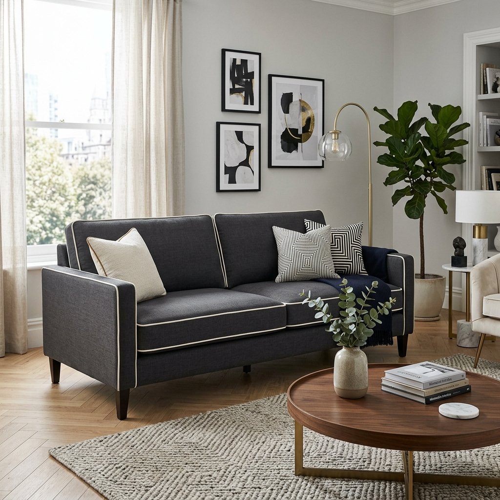 Contrast Piping Sofa Ideas