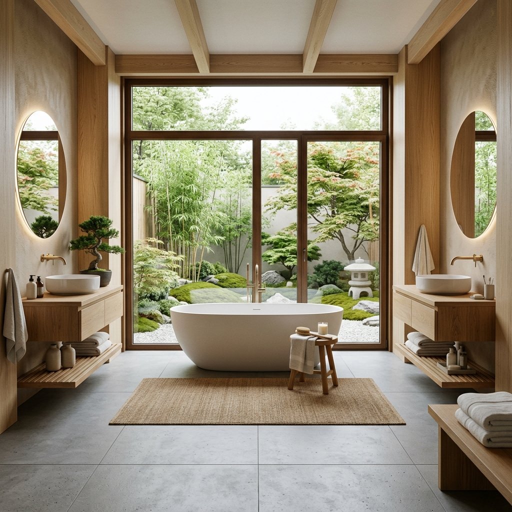 27 Japandi Bathroom Design Ideas for a Calm Retreat 14 Zen Bathroom Layout Ideas