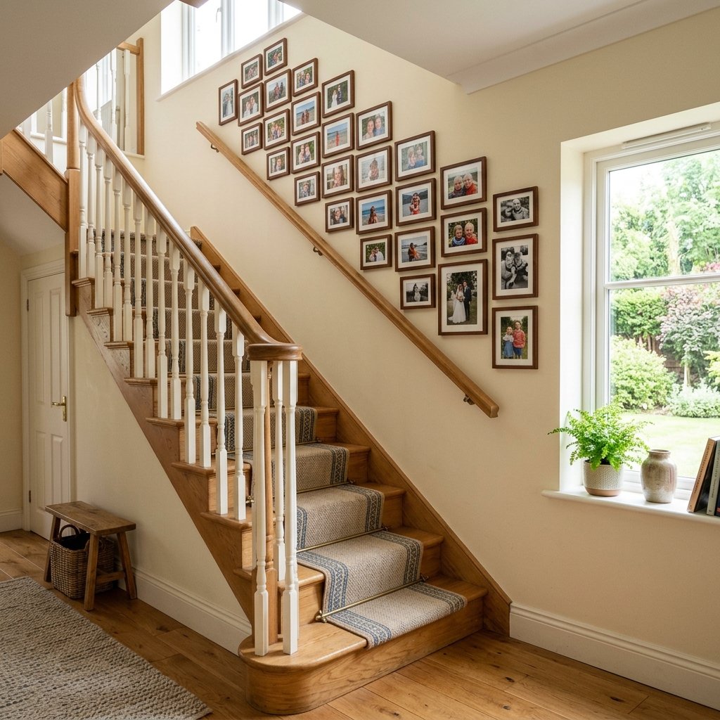 25 Dreamy Gallery Wall Decor Ideas to Save & Try Today 7 Staircase Gallery Wall Decor Ideas