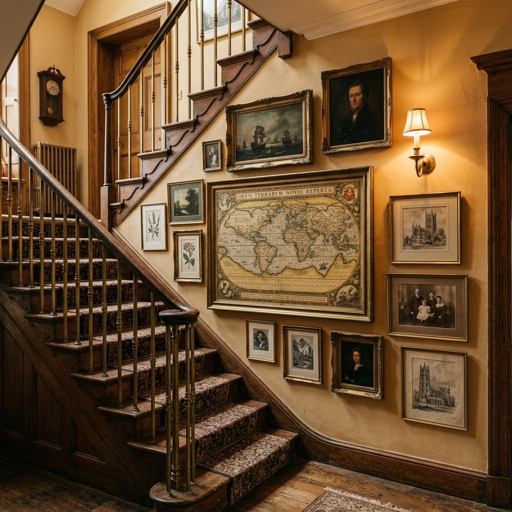 Vintage Staircase Wall Ideas