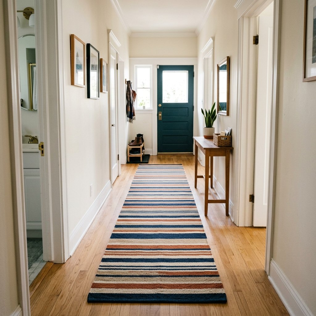 34 Flat Entrance Decor Ideas That Make Tiny Spaces Feel Huge 28 Narrow Hallway Runner Ideas