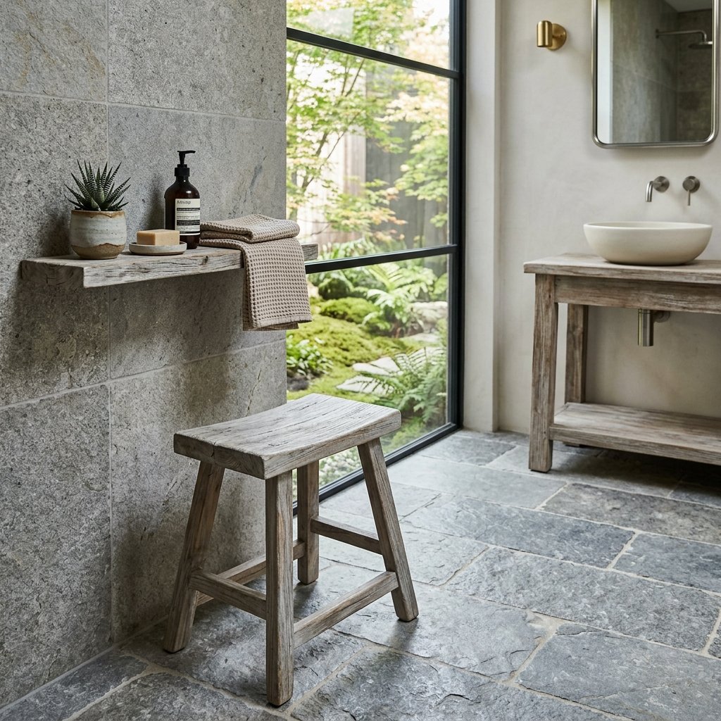 27 Japandi Bathroom Design Ideas for a Calm Retreat 16 Teak Wood Accent Ideas for Bathrooms