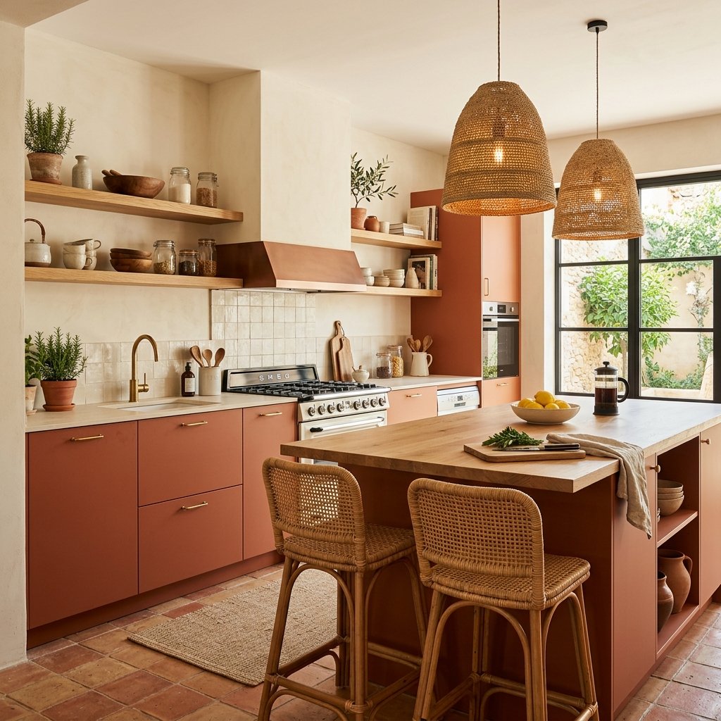 23 Modern Kitchen Color Combinations Ideas You'll Want to Pin Now 5 Warm Terracotta and Cream Kitchen Ideas