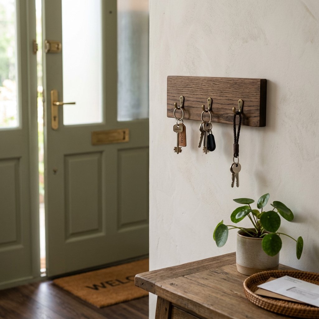 34 Flat Entrance Decor Ideas That Make Tiny Spaces Feel Huge 11 Key Holder Display Ideas