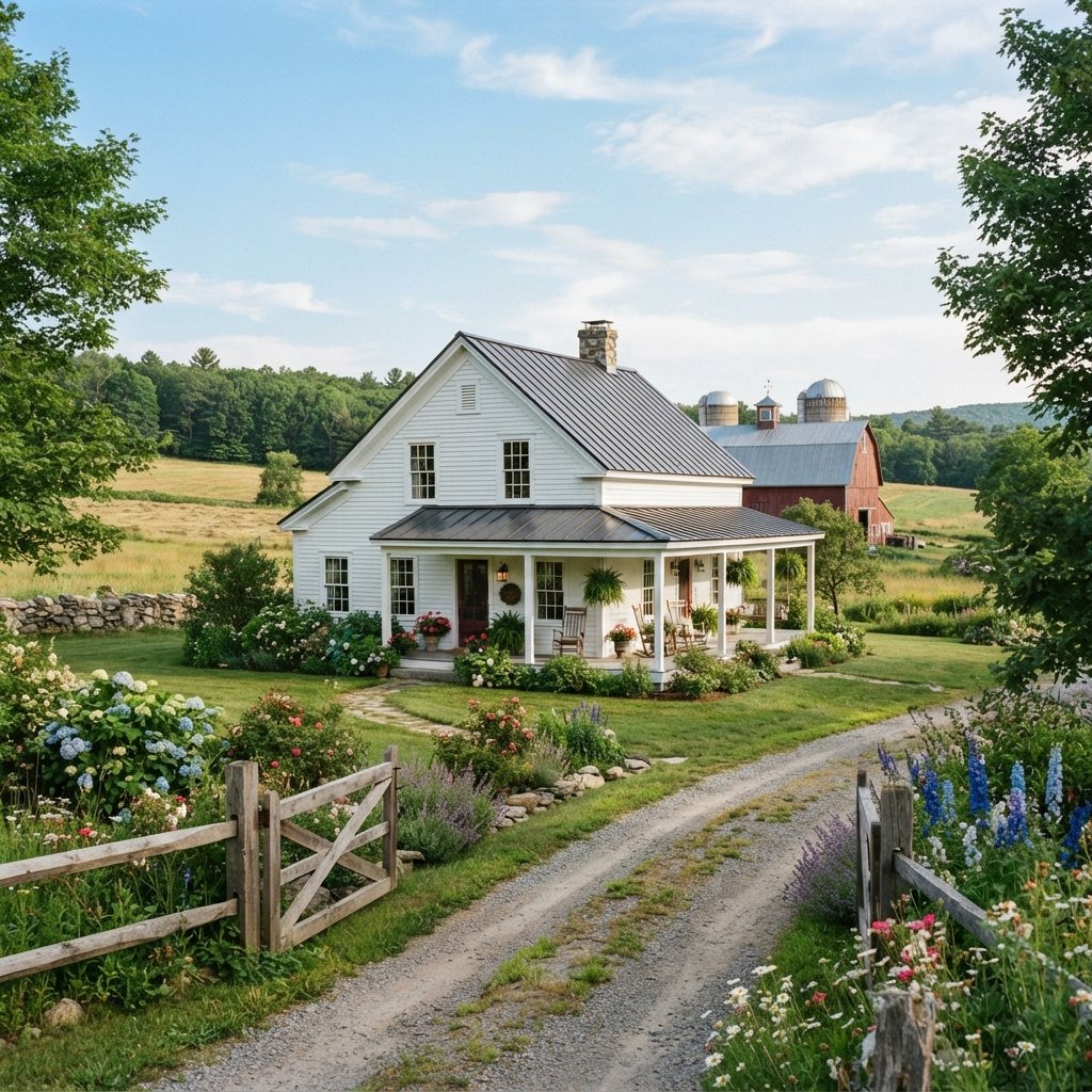 27 White Farmhouse Ideas to Save for Your Dream Home 1 white farmhouse