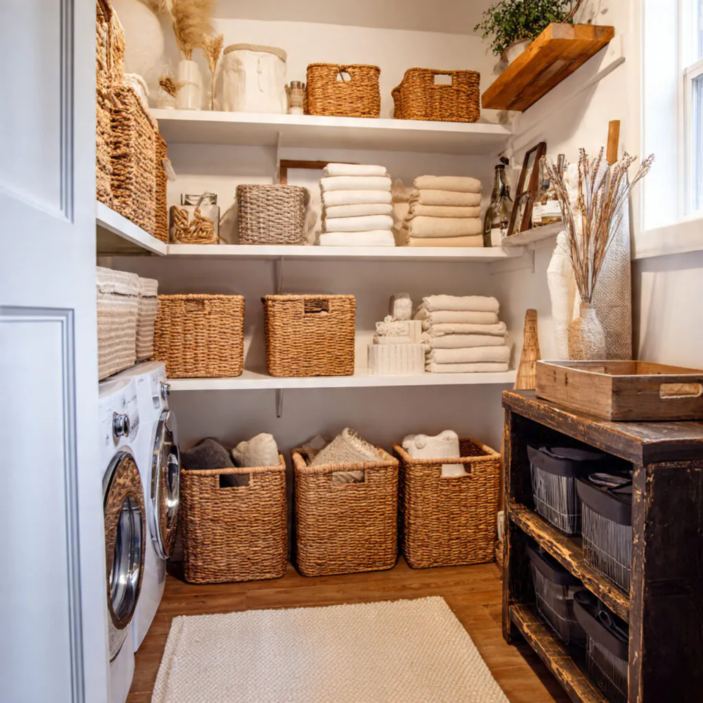 Budget-Friendly Laundry Room Pantry Ideas