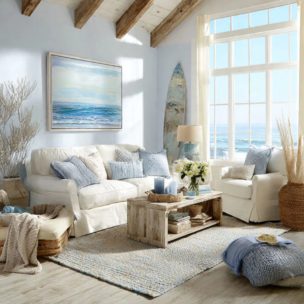 Coastal Breeze Compact Living Room Idea