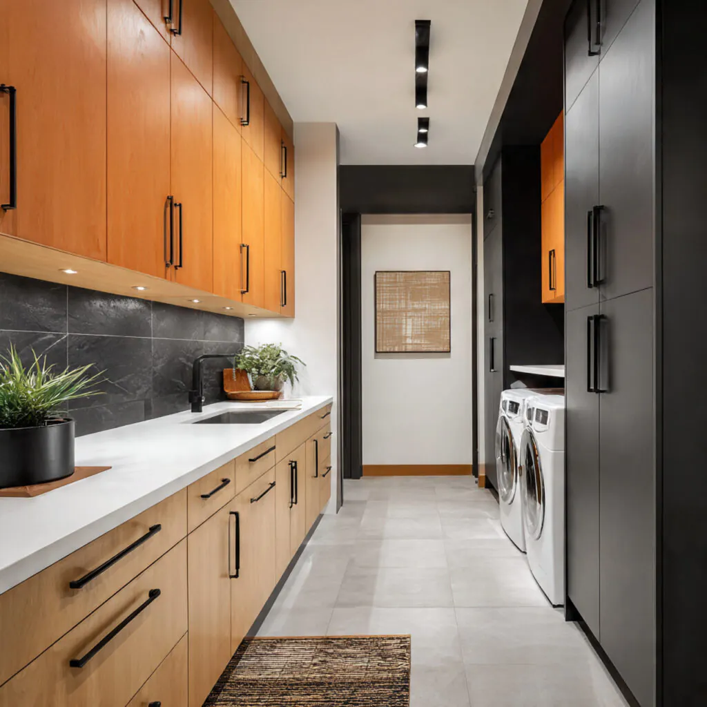 Contemporary Pantry Design Ideas in Laundry Rooms
