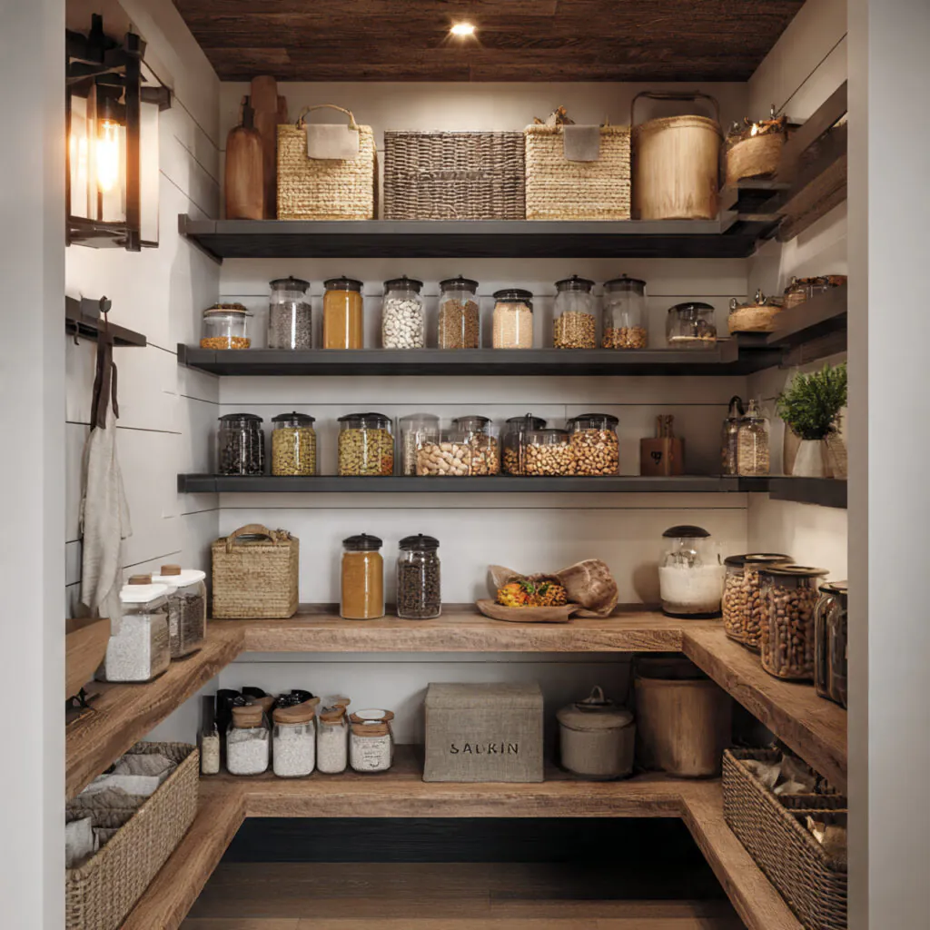 Farmhouse small pantry ideas