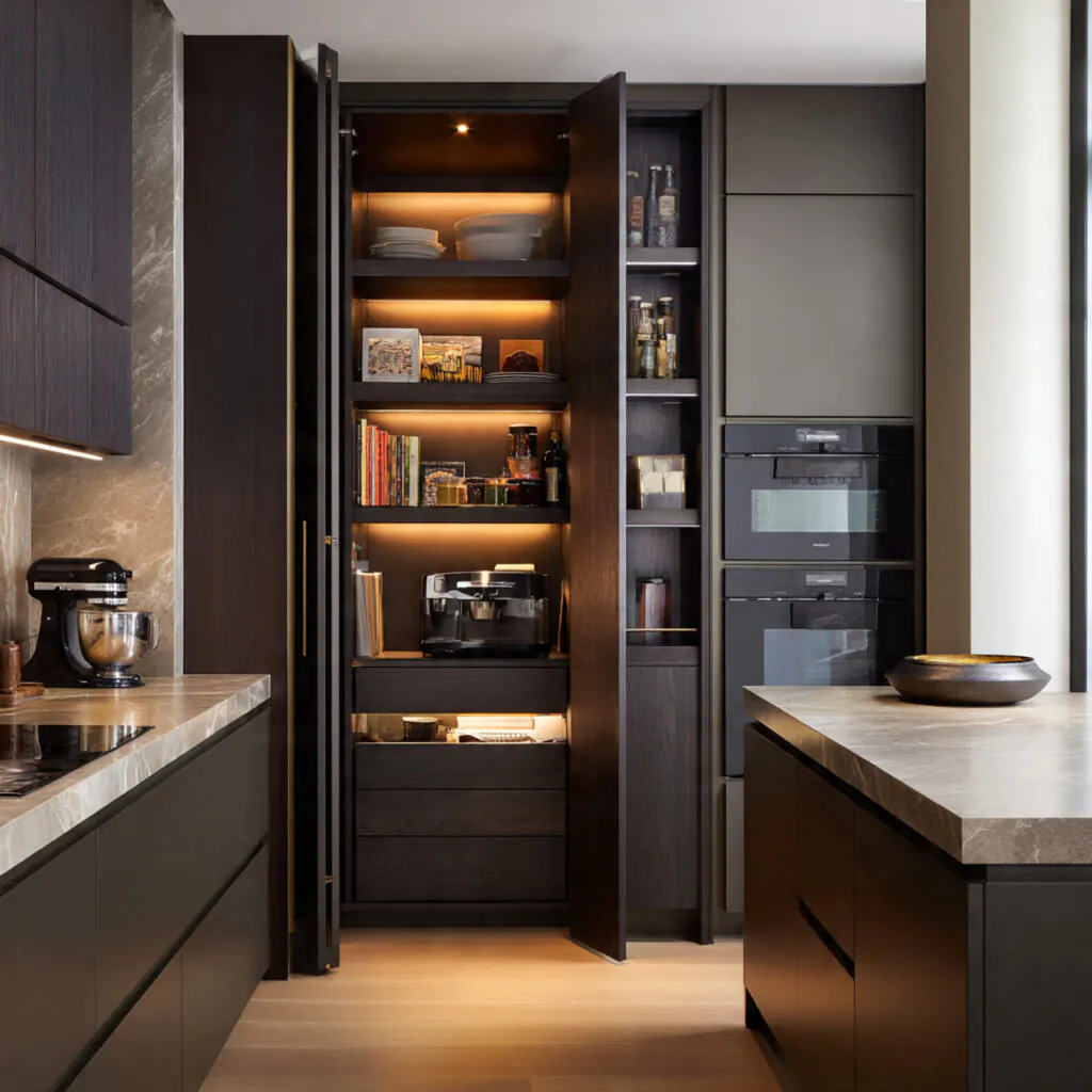 Hidden pantry cabinet ideas