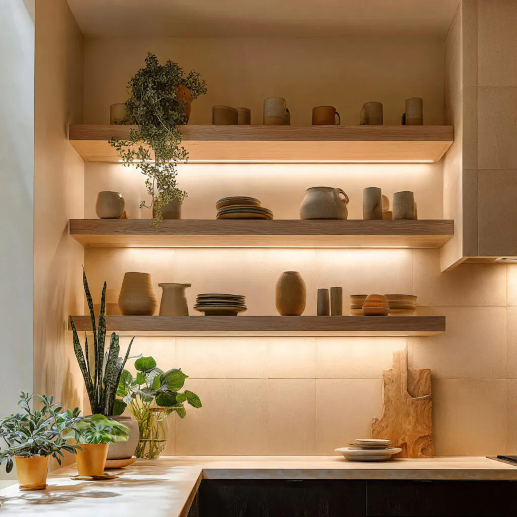 Backlit Shelving