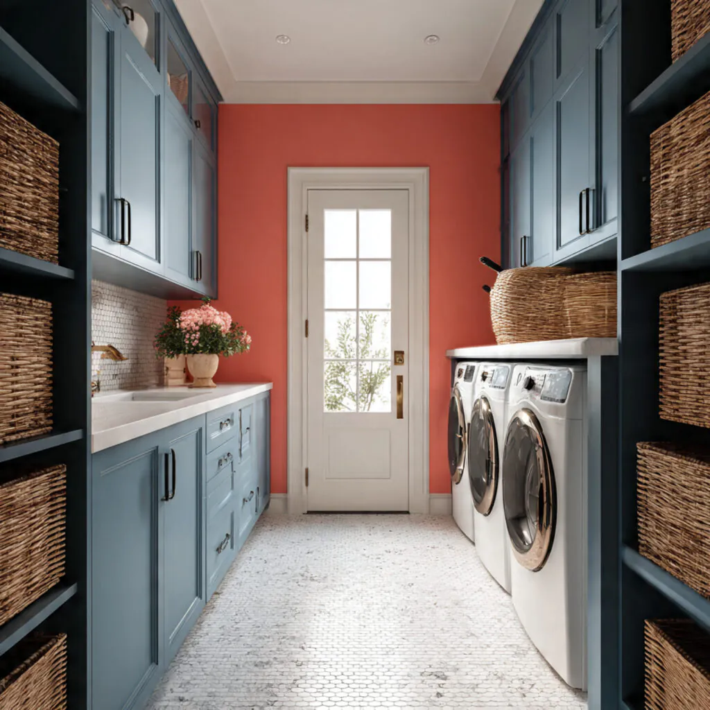 Color-Coordinated Pantry and Laundry Room Ideas