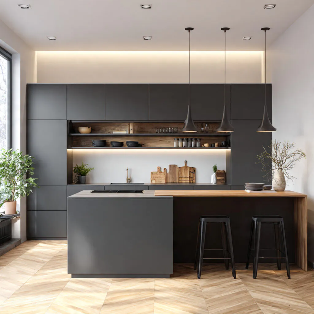 Bold Matte Finish Cabinet Ideas