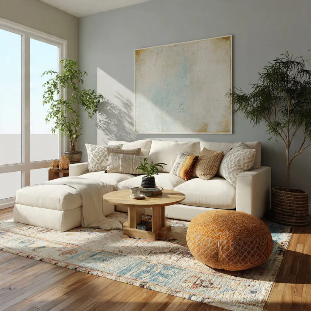 Contemporary Boho Living Room Ideas
