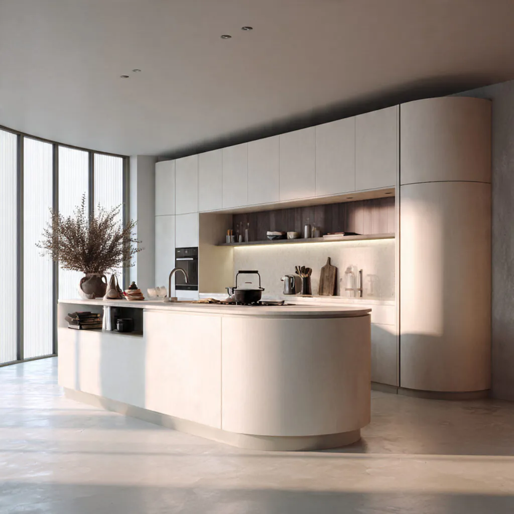 Curved Cabinet Design Idea