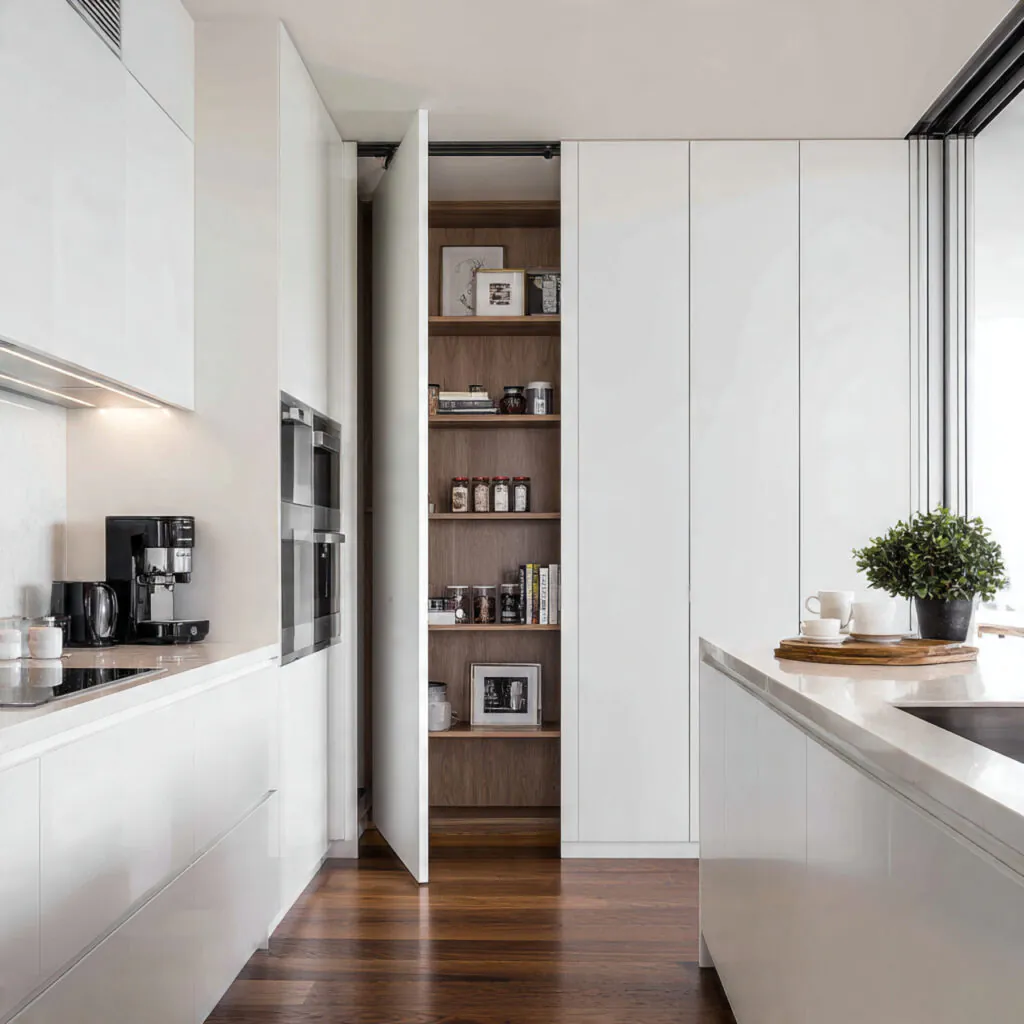 Concealed Pantry Entrance Idea