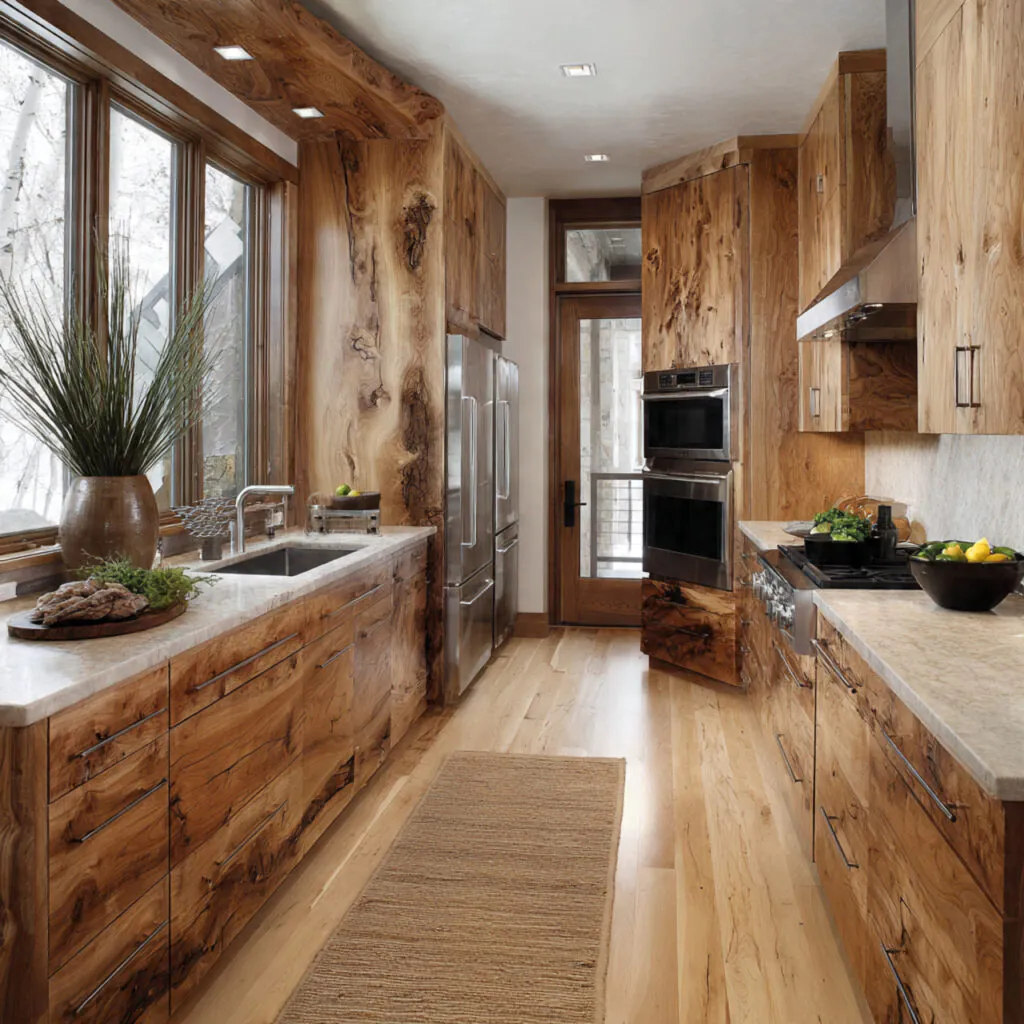 Natural Wood Grain Kitchen Ideas